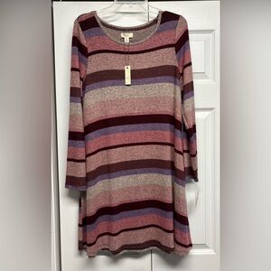 New with tags Cupio Striped Dress size L Retail $68